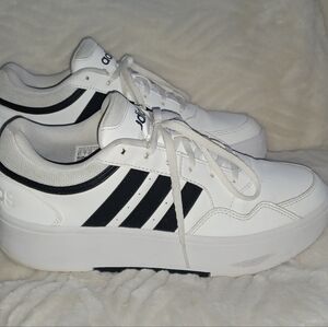 Adidas Women's White and Black Sneakers